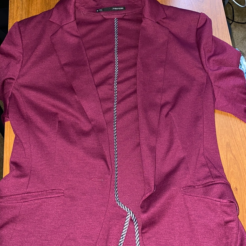 Maroon blazer